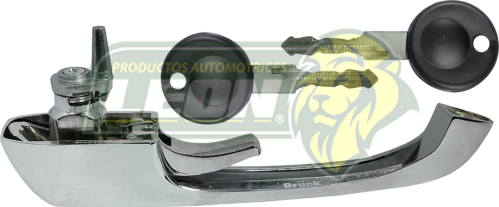 MANIJA EXTERIOR PUERTA DELANTERA VW COMBI 1.6L 89-01, 1.8L 74-89 T2 T2A C/LLAVE CROMO ELLEN BRASIL
