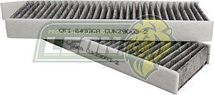 FILTRO DE CABINA CON CARBON PEUGEOT PARTNER DIESEL 2013-2017 4 CIL. 1.6 L