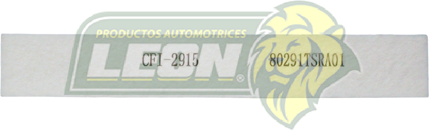 FILTRO DE CABINA HONDA 1.5/2.0/2.4L (BR-V 1.5L 18- , CITY 1.5L 14- , FIT 1.5L 09- , HR-V 1.8L 16- , ODYSSEY 3.5