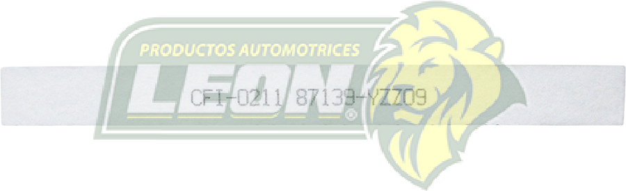 FILTRO DE CABINA DODGE DART 2.7, 3.5L 16-, 4.0L 05-15, 1.4, 2.0, 2.4L 13-16, PONTIAC VIBE 1.8L