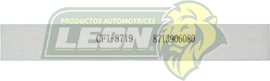 FILTRO DE CABINA TOYOTA COROLLA 2012-2017 4 CIL. 1.8 L