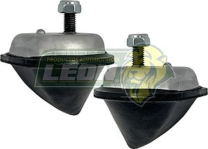 KIT TOPE SUSPENSION HORQUILLA-CHASIS NISSAN PK-UP 93-12 D21, D22 DELANTERO C/TUERCAS DE SEGURIDAD (JGO. c/2 pzas.)