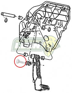 BUJE PEDAL CLUTCH DODGE RAM 4000 5.7L 03-17, 6.7L  2010, 3500 5.7L 2018, 2500 5.7L 03-18, 1500 5.7L 2012, 1500 3.7L 02-08 (NAILON)