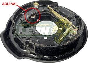 KIT FRENO TAMBOR (R) PEUGEOT PARTNER 03-12, GRAND RAID 07-13 1698 S1032 42x228 ZAPATA TRW, 1Y19 FT040 KT803R