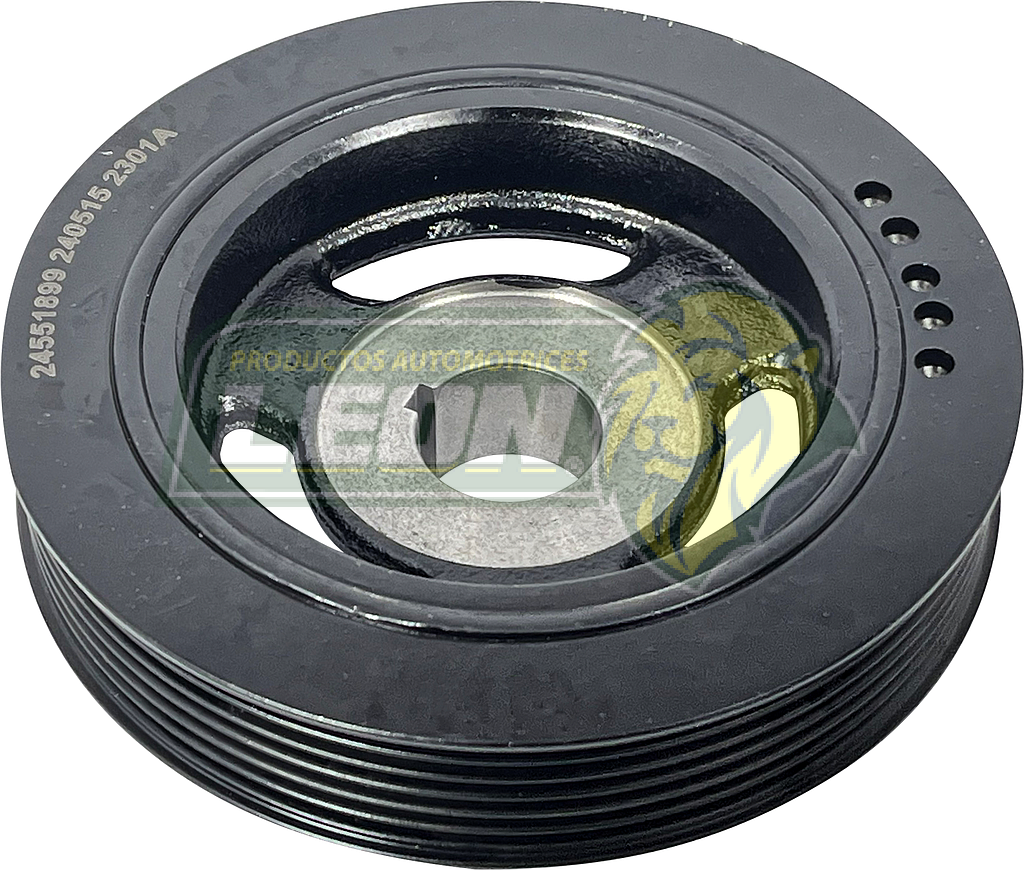 POLEA CIGUEÑAL DAMPER G.M. TORNADO VAN 1.5L 22-24, AVEO 1.5L 18-24, CAVALIER 1.5L 18-21, GROOVE 1.5 22-24 T/A, T/M