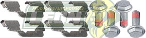 BALATA F.D. VW POLO 03-07 4C 1.6L, SEAT IBIZA 4C 2.0L 03-08, 4C 1.8L 02-08, CORDOBA 4C 2.0L 03-07 (8555D1437) R.D. (INCLUYE SEGUROS Y TORNILLOS)