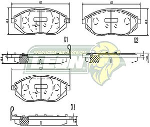 BALATA F.D. G.M. SPARK 4C 1.2L 11-16, BEAT 4C 1.2L 2018, 4C 1.8L 18-21 R.D.