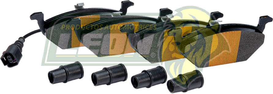 BALATA F.D. VW BEETLE 4C 2.0L 98-09, 4C 1.8L 00-07, JETTA 4C 2.0L 11-14, SPORTVAN 4C 07-10, SEAT TOLEDO R16 01-07, TOLEDO TURBO 01-04, LEON 02-08, LEON CUPRA 01-06 R.D. C/ARNES (INCLUYE CAPUCHONES)