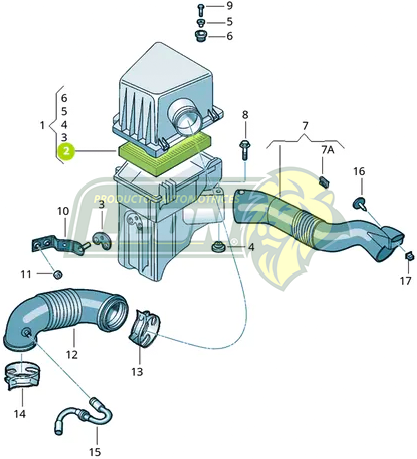 FILTRO AIRE FORD 4C 2.0L ECOSPORT 07-09, VW 4C. 1.6L GOL 1.6L 08-19, SAVEIRO 1.6L 10-21, ROBUST 1.6L 19-21 “QUESO” (F7NA15, GAVW-628, CA9410, C2295/2, WA6687, 7N159601AA, 5Z0129620)