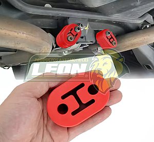 SOPORTE ESCAPE NISSAN TSURU I, II TRASERA GRUESA OVALADA “GALLETA” (6550) NARANJA