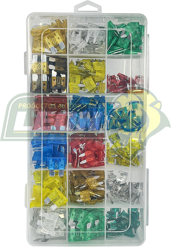 ESTUCHE DE FUSIBLES TIPO CLAVIJA, NORMAL 5, 7.5, 10, 15, 20, 25, 30 // MINI 5, 10, 15, 20, 25, 30 // MICRO 10, 15, 20, 25, 30 (600 pzas)