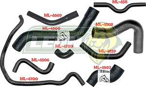 MANGUERAS MOLDEADAS DE ENFRIAMIENTO G.M. CHEVY 1.6L 97-13 S-A/C (KIT c/9 pzas.) LEÓN