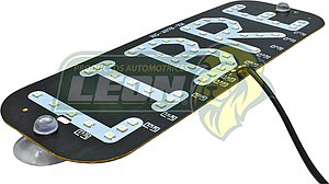 BANDERA LETRERO TAXI 45 LED ROJO C/CHUPON