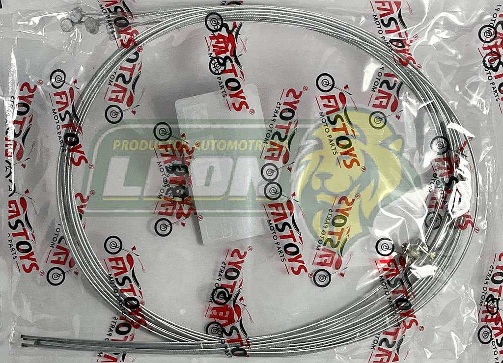 CHICOTE ACELERADOR/CLUTCH MOTOCICLETA UNIVERSAL CON AHORCADOR 2 mts., GR:2 mm