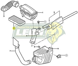 MANGUERA TOMA DE AIRE FORD MONDEO 00-05 1.8L 16V 00-07 (1S719C623AH)