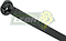 CINCHO NAILON REFORZADO C/SEGURO METALICO NEGRO 38 cm x 7 mm 