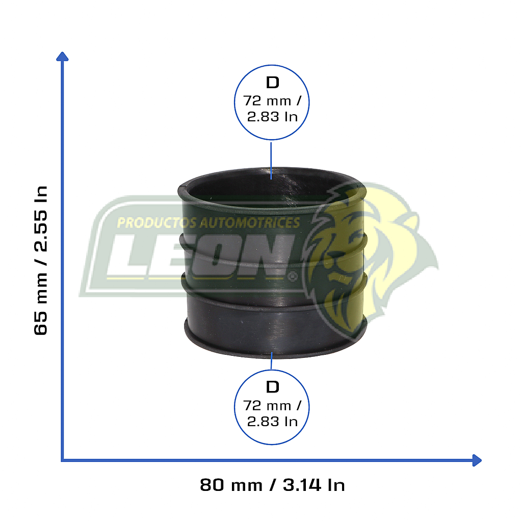 MANGUERA TOMA DE AIRE RESONADOR A MOTOR TOYOTA 4RUNNER L4 2.7L 96-00, TACOMA 2.4L 95-04, 2.7L 95-04 (178820C010, 1788275040)