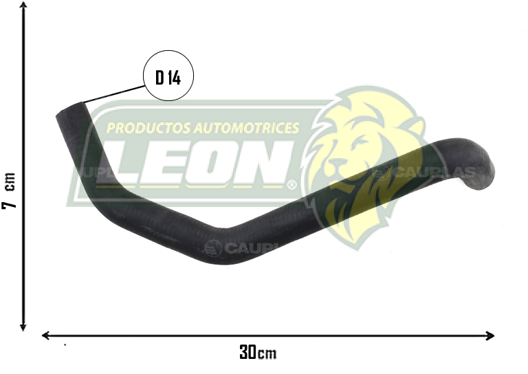 MANGUERA DEPOSITO MOTOR G.M. ONIX L3 1.0L 21-24 (26213959) Ø:14 mm, L: 70x30 mm