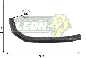 MANGUERA RAD. INF. G.M. GROOVE L4 1.5L 24-25 (23732730) Ø: 12 mm, L: 60X270 mm