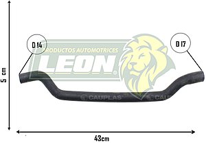 MANGUERA ENTRADA CALEFACCION G.M. GROOVE L4 1.5L 24-25 (23595236) Ø: 14x17 mm, L: 50x430 mm