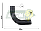 MANGUERA SALIDA ENFRIADOR G.M. TORNADO VAN L4 1.5L 22-26 (ACEITE) (23540226) Ø: 31x25 mm, L: 100X270 MM
