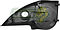 TAPA CUBIERTA INTERIOR ESPEJO LATERAL G.M. CHEVY 1.4, 1.6L 96-03 1.6L NEGRO (JGO. L, R) (90363245, 90363246)
