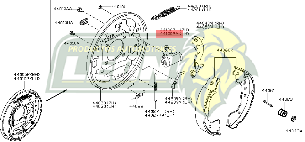 CILINDRO FRENO RUEDA NISSAN VERSA 20-22 1.6L, KICKS 17-23 1.6L (TRASERO-IZQ)