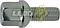 BIRLO RUEDA CROMADO PLACACERO VW CARIBE, GOLF, JETTA 12x1.50 mm X 23.5 mm (02-050)