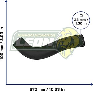 MANGUERA (522337) RAD. INF. TOYOTA HIACE 2.7L 06-17 (CH150112)