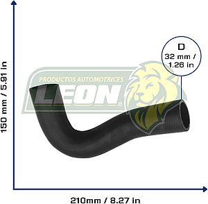 MANGUERA (5213169) RAD. SUP. VERSION LXT G.M. AVEO 1.6L 09-17, PONTIAC G3 1.6L 07-09 (KMA3003, 21531, 96807000, 96182269)
