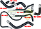 MANGUERAS MOLDEADAS DE ENFRIAMIENTO G.M. AVEO 1.6L 07-17 (KIT c/8 pzas.) LEÓN