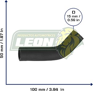MANGUERA CALEFACCION NISSAN PK-UP D21 94-13, ESTAQUITAS 1.8L 97-98 (70045, 14056F4000)