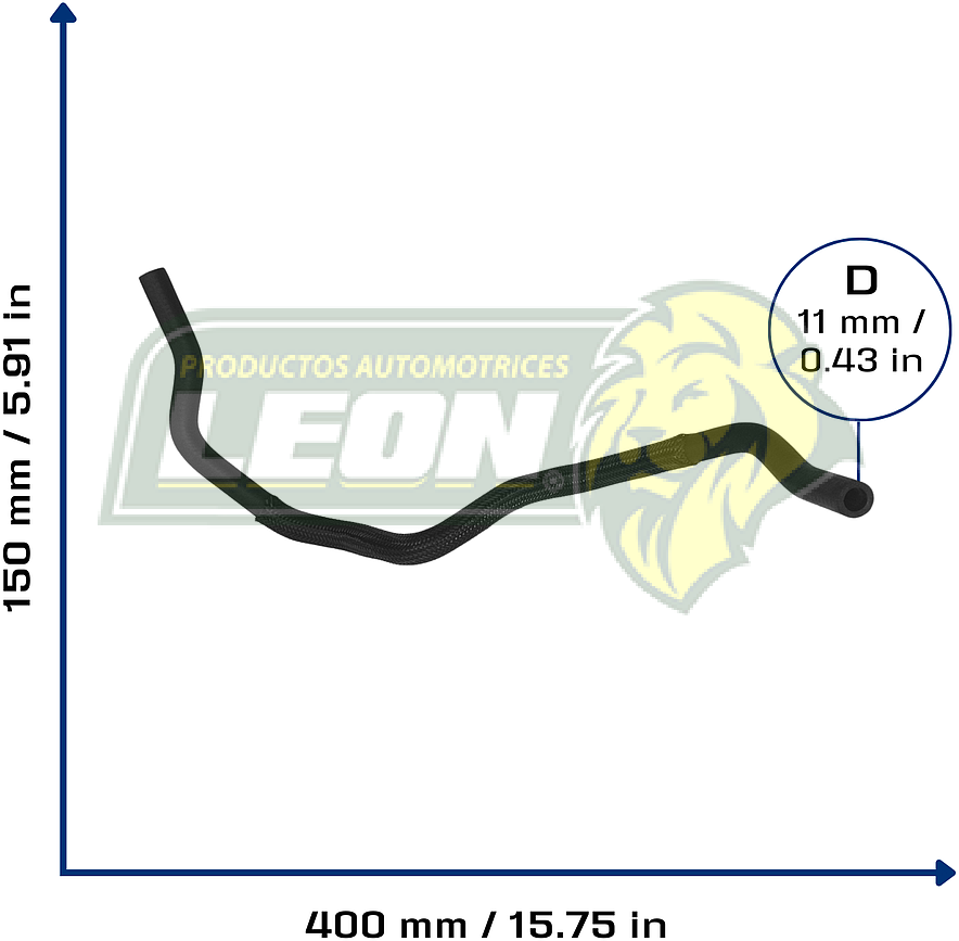 MANGUERA REFRIGERACION SALIDA INF. DE HOUSING A CALEFACTOR NISSAN TIIDA 1.8L 07-17