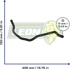MANGUERA REFRIGERACION SALIDA INF. DE HOUSING A CALEFACTOR NISSAN TIIDA 1.8L 07-17