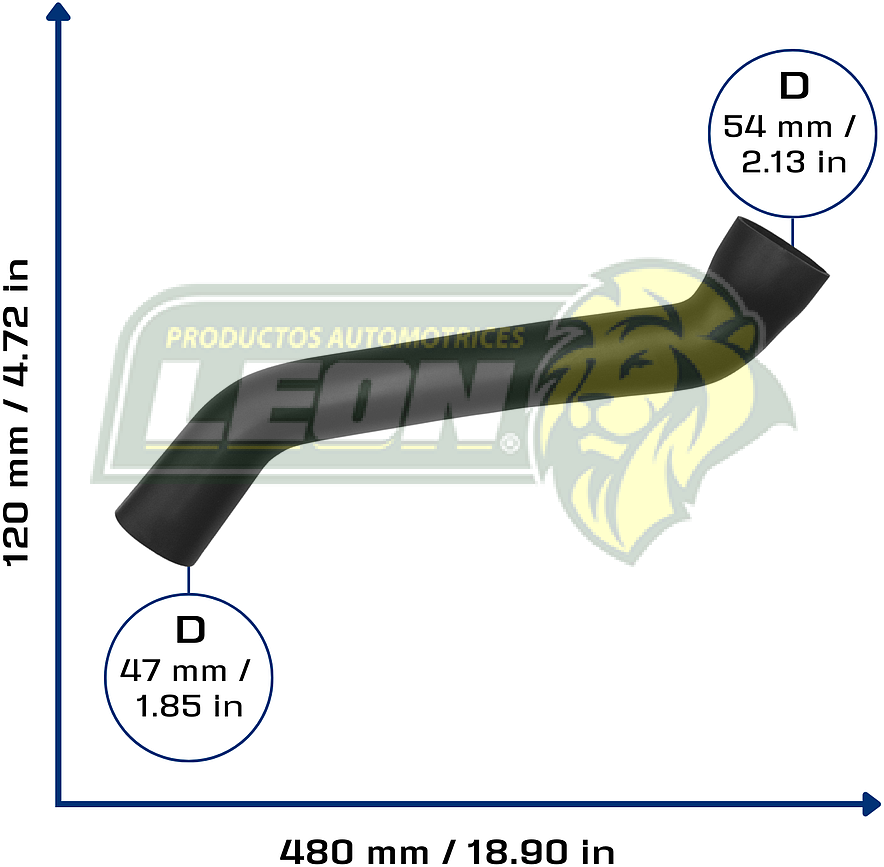 MANGUERA LLENADO TANQUE GASOLINA FORD RANGER Y MAZDA BRAVO 2.3, 3.0L 85-12 “CORTA”