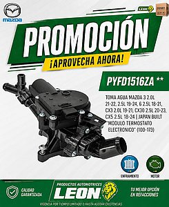 TOMA AGUA MAZDA 3 2.0L 21-22, 2.5L 19-24, 6 2.5L 18-21, CX3 2.0L 19-21, CX30 2.5L 20-23, CX5 2.5L 18-24 JAPAN BUILT “MODULO TERMOSTATO ELECTRONICO” (100-173)