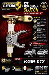 KIT HORQUILLA CLUTCH G.M. AVEO 08-18 1.6L, PONTIAC G3 06-10 1.6L
