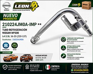 TUBO REFRIGERACION NISSAN NP300 L4 2.5L 16-23 (220-127)