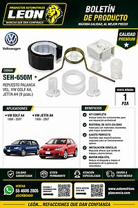 REPUESTO PALANCA VEL. VW GOLF A4, JETTA A4 (9 pzas.)