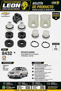 REPUESTO MAROMA G.M. AVEO 05-10 (17 pzas.) T/ORIGINAL HO810A