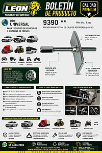 PRENSA PARA PISTON DE CALIPER REFORZADA (HO632)