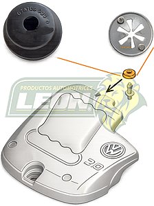 GOMA Y SEGURO TAPA MOTOR VW GOLF, JETTA A4 CLASICO, SEAT IBIZA 2.0L (038103638L)