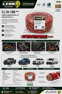 CABLE LAQUEADO Cal.10 (ROLLO c/100 m.)