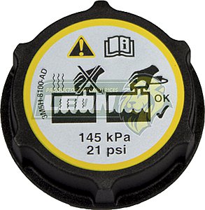 TAPON DEPOSITO ANTICONGELANTE FORD FIESTA 1.6 11-19, FOCUS EUROPEO 1.6, 1.8L 12-18, TRANSIT 3.7L 10-19, BRONCO SPORT L3 .5L 21-23, ECO SPORT L4 2.0L 18-22, ESCAPE L4 1.5L 17-19, ESCAPE L4 2.0L 17-19, 2.5L 17-19, FIGO 1.5L 19-22, RANGER 2.5L 11-20, TRANSIT COURIER 1.0L 21-23 145 Kpa. 21 psi. (7E88100, 7E88080, 7K218DG, 981535B, 780806C, 768080A, 7K218BB, DG9Z8100A, DG938101AA, 130-004) QUEZADA