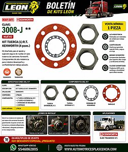 KIT TUERCA (1) R.T. KENWORTH (4 pzas.)