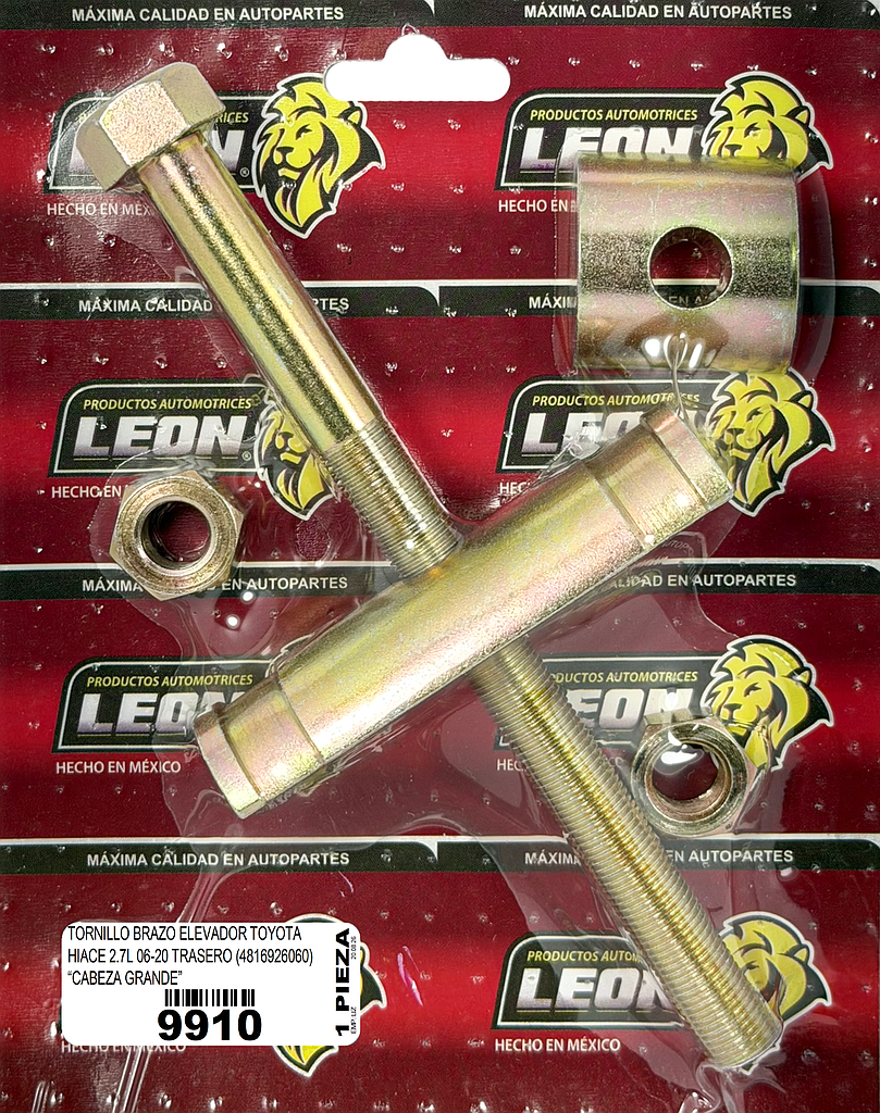 TORNILLO BRAZO ELEVADOR TOYOTA HIACE 2.7L 06-20 TRASERO (4816926060) “CABEZA GRANDE”