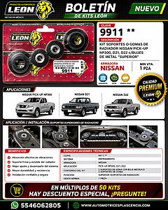KIT SOPORTES o GOMAS DE RADIADOR NISSAN PICK-UP NP300, D21, D22 c/BUJES DE METAL “SUPERIOR”