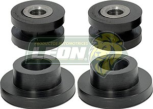 KIT SOPORTES o GOMAS DE RADIADOR NISSAN PICK-UP NP300, D21, D22 c/BUJES DE METAL “SUPERIOR”