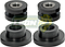 KIT SOPORTES o GOMAS DE RADIADOR NISSAN PICK-UP NP300, D21, D22 c/BUJES DE METAL “SUPERIOR”