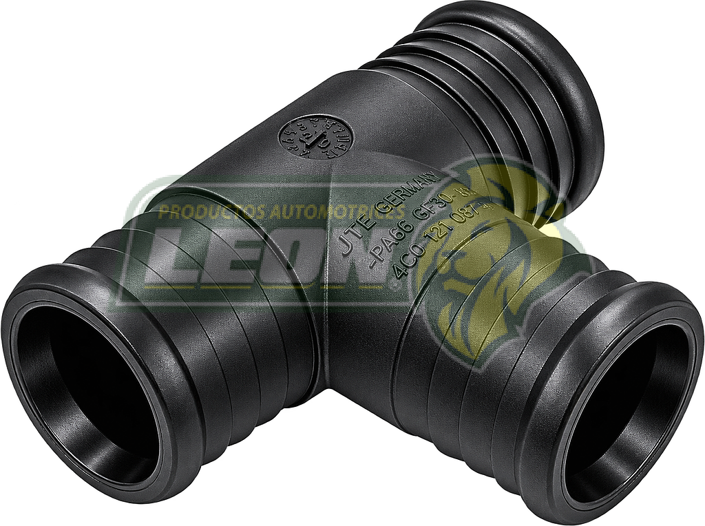 CONECTOR UNIVERSAL TEE 3/4x3/4x3/4 VW JETTA A5, A6, A7 1.4L 15-17, GOLF, BEETLE 1.4L 13-16, CADDY 2.0L, SEAT ATECA 1.4L 2016, LEON, ALHAMBRA 14-24, AUDI A6 2.0L 2018, AUDI A4, A5 (120-042)